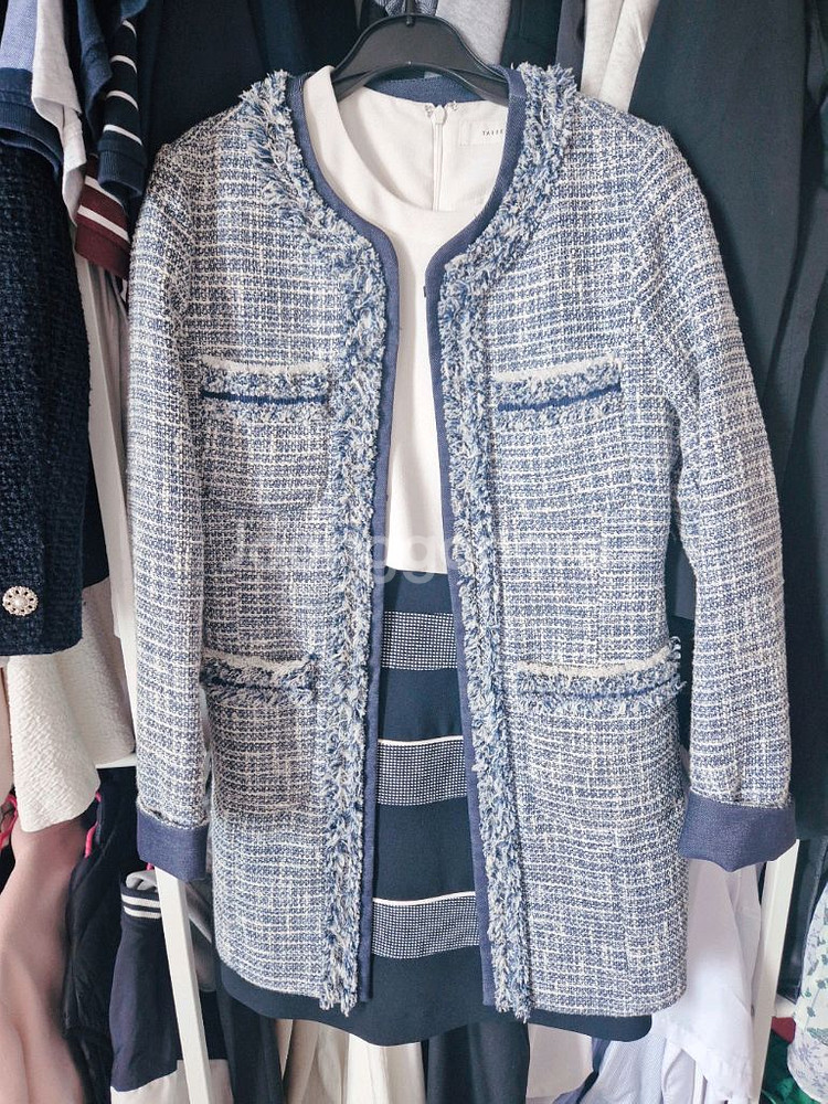 TASSE TASSE 데님 트위드 자켓 & 원피--0