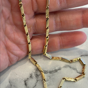 18k 대나무목걸이 5.17돈 남자금목걸이