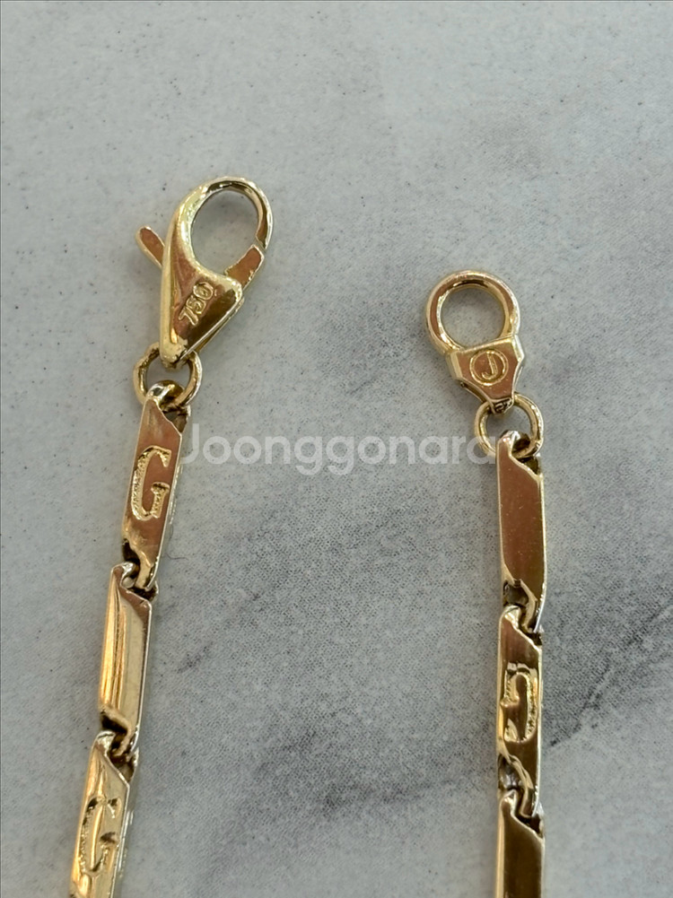 18k 대나무목걸이 5.17돈 남자금목걸이--4