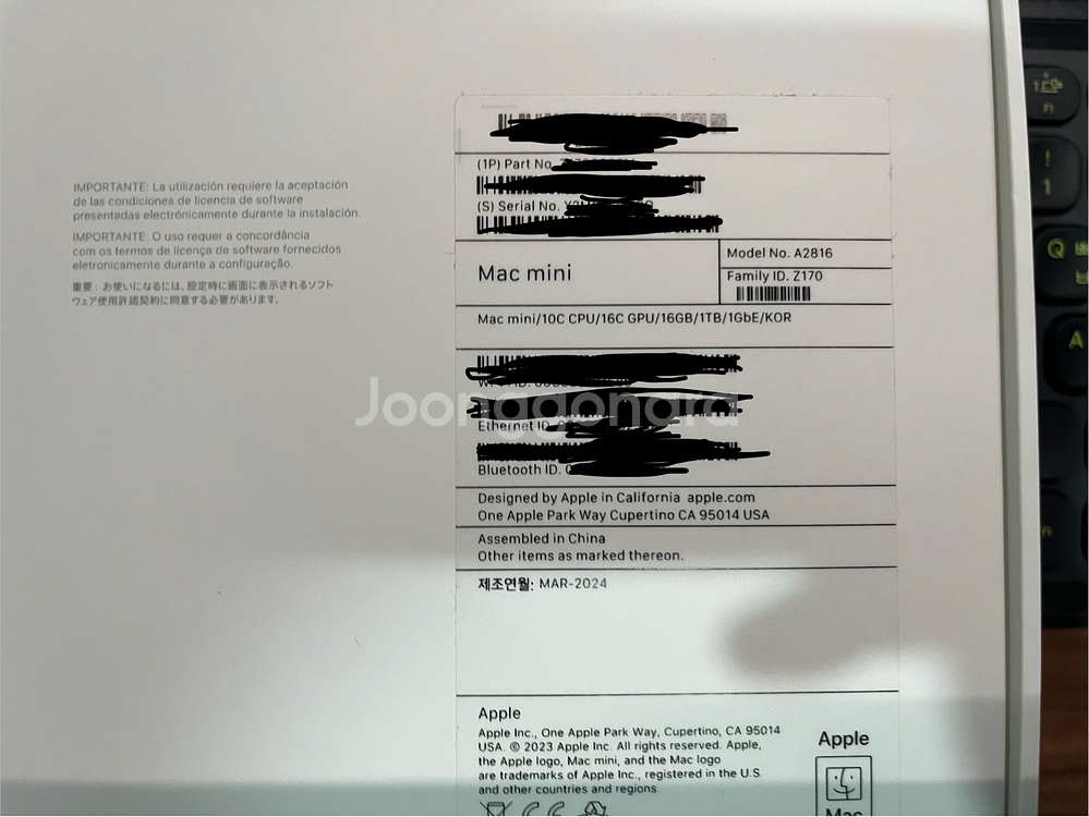 맥 미니 M2 Pro 16GB 1TB--0