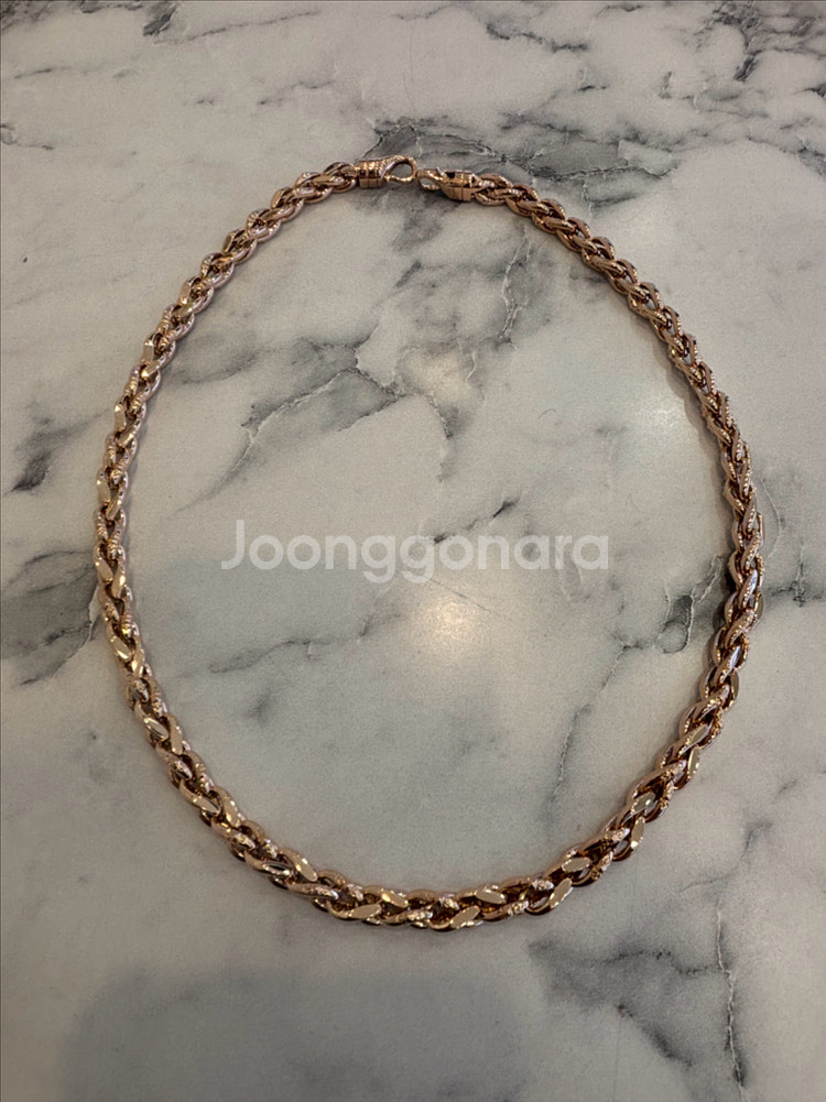 18k 체인목걸이 15.5돈 남자금목걸이--3