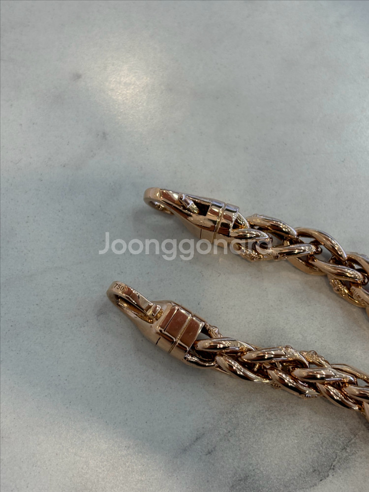 18k 체인목걸이 15.5돈 남자금목걸이--4