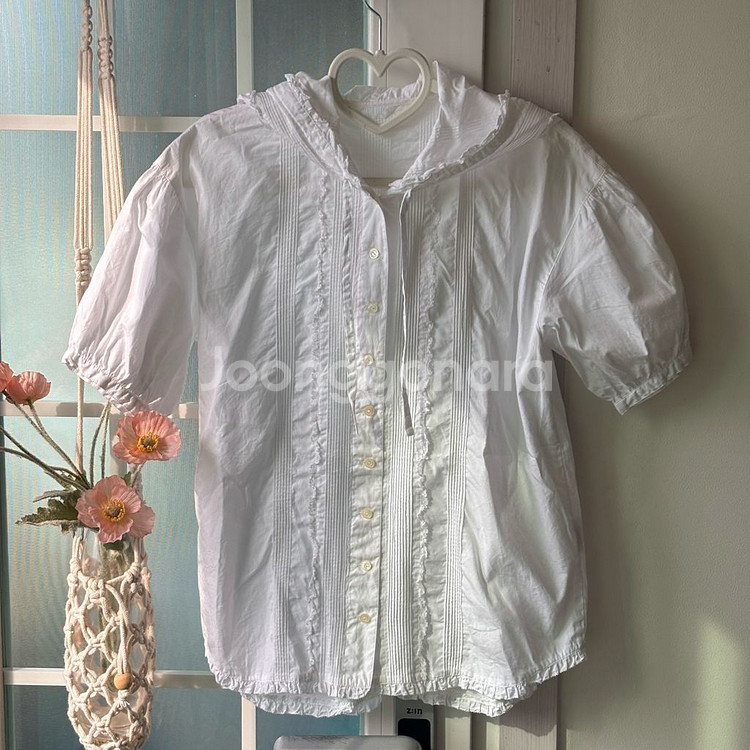 [빈티지] 핑크하우스 후드 핀턱 블라우스 -옷장정리--0