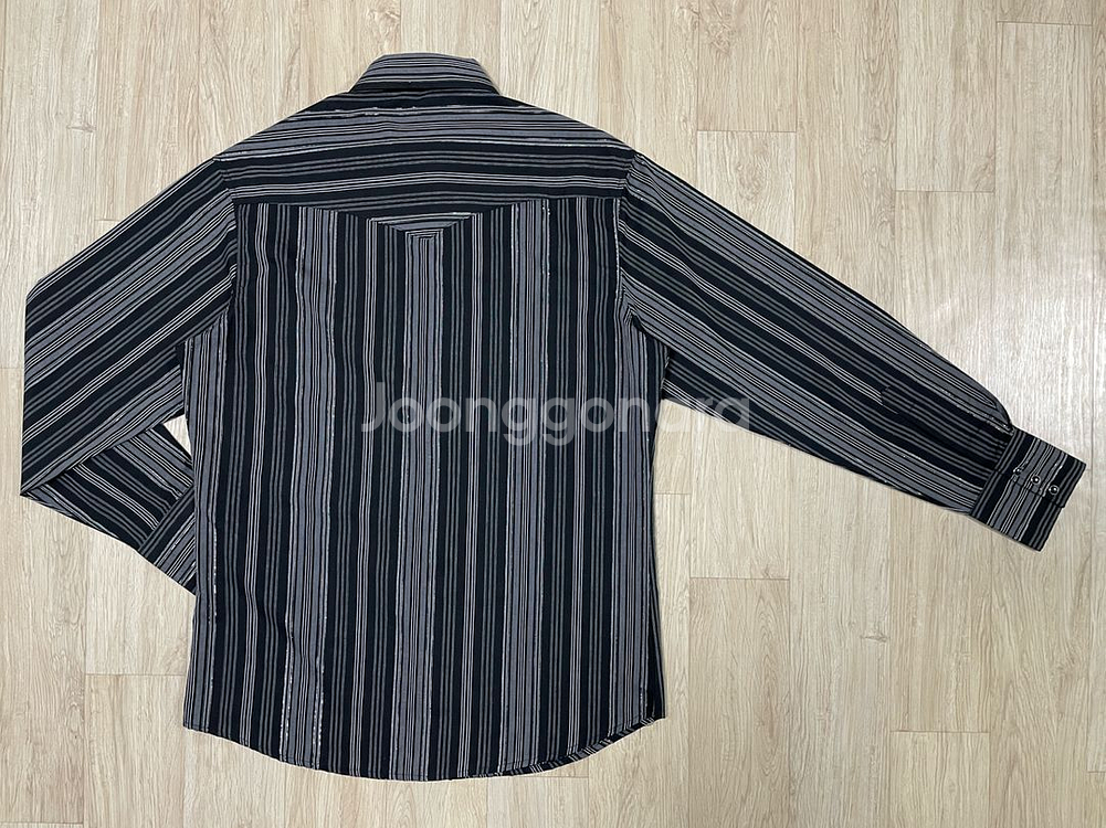 100) 90s 랭글러 블랙 스트라이프 웨스턴셔츠(데드스탁)RRL&폴로--1