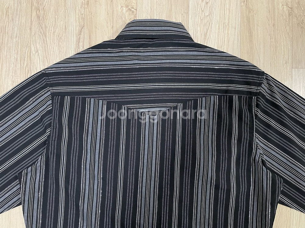100) 90s 랭글러 블랙 스트라이프 웨스턴셔츠(데드스탁)RRL&폴로--7
