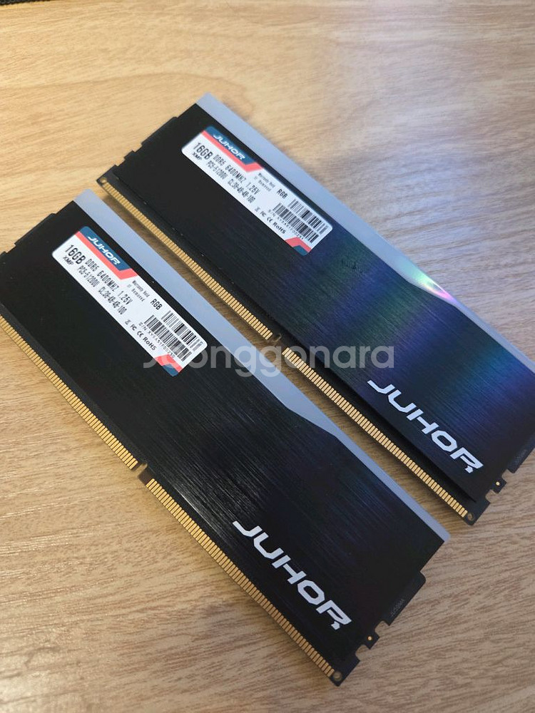 Juhor DDR5 6400mhz 16g 2개 (32g) RGB 램--0