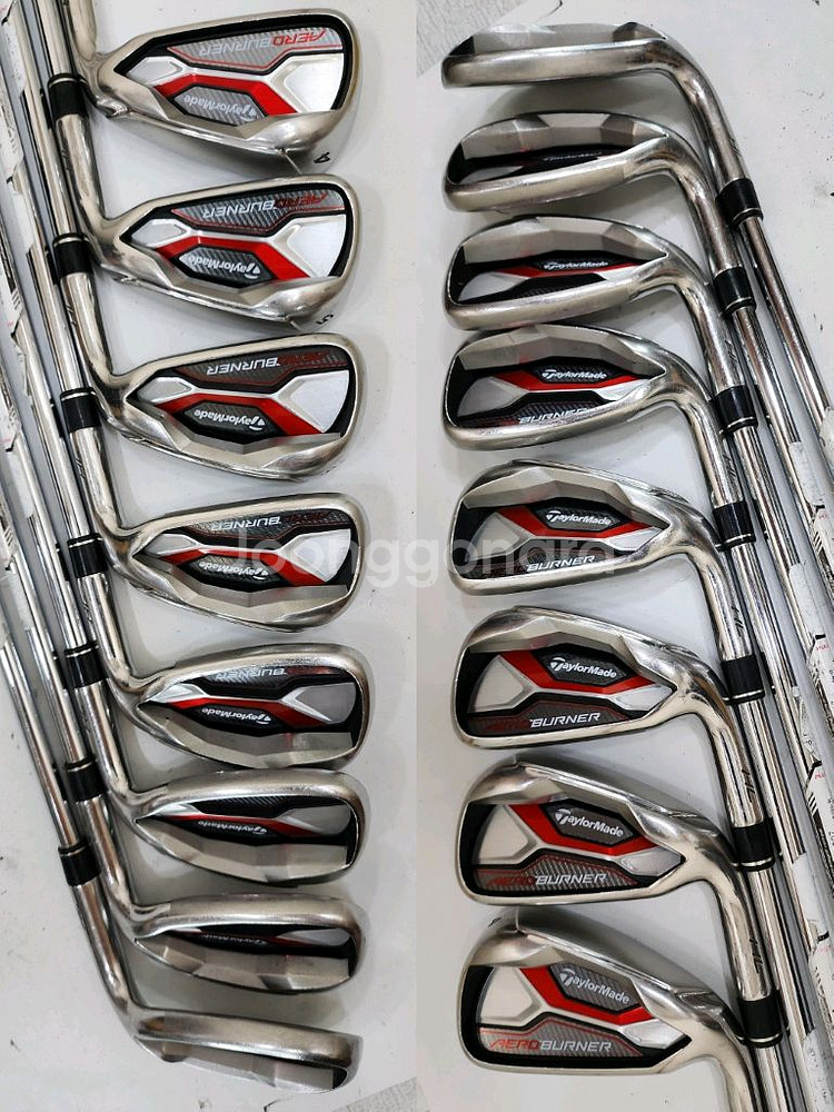 테일러메이드 버너 경량스틸 아이언 남성용 골프채 풀세트--4