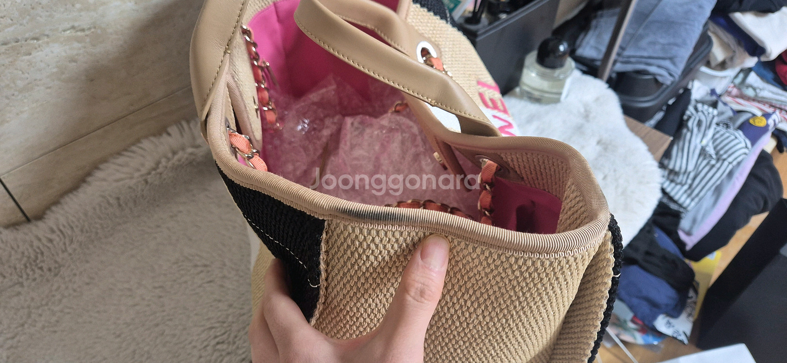 샤넬 김희선 도빌백 쇼퍼백 숄더백--2