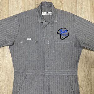 100) 90s 레드캡 부코헬멧 헤링본데님 점프수트(데드스탁)RRL&LVC