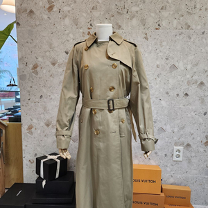 버버리 구형 클래식 분리형 여성 트렌치코트