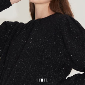 랑방 시퀸 글리터 니트탑 마인 타임 더캐시미어 시스템