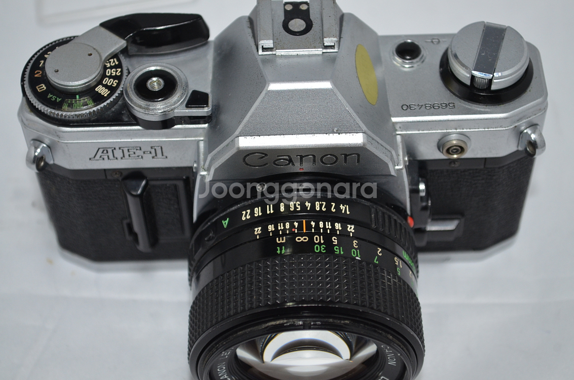 캐논 AE-1 필름카메라 바디+렌즈FD50mm 1:1.4팝니다--4