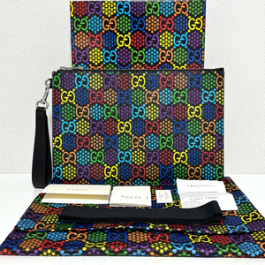 [새상품] 구찌 GG 사이키델릭 클러치