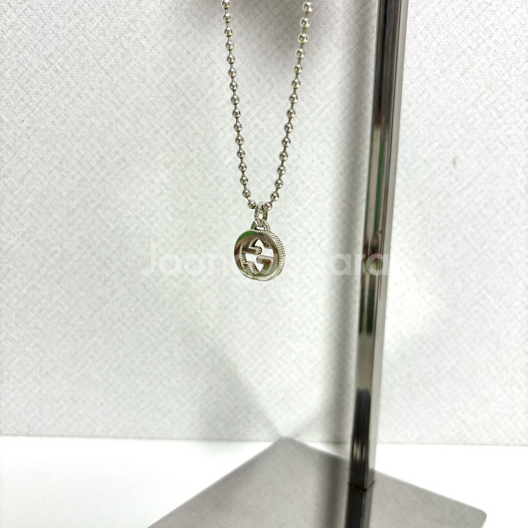 구찌 GG 인터로킹 목걸이--4