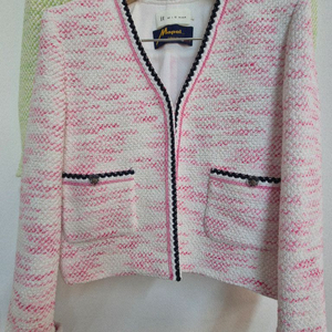 잇미샤 트위드 자켓.핑크 새제품