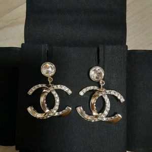 정품 샤넬 CC 로고 드롭 귀걸이 Aba209 마지막!