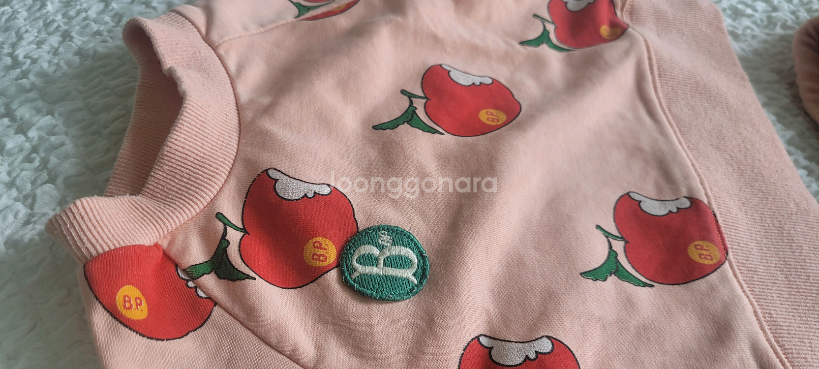 딸기 패턴 아동 상하복 세트--2