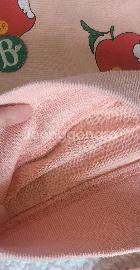 딸기 패턴 아동 상하복 세트--6