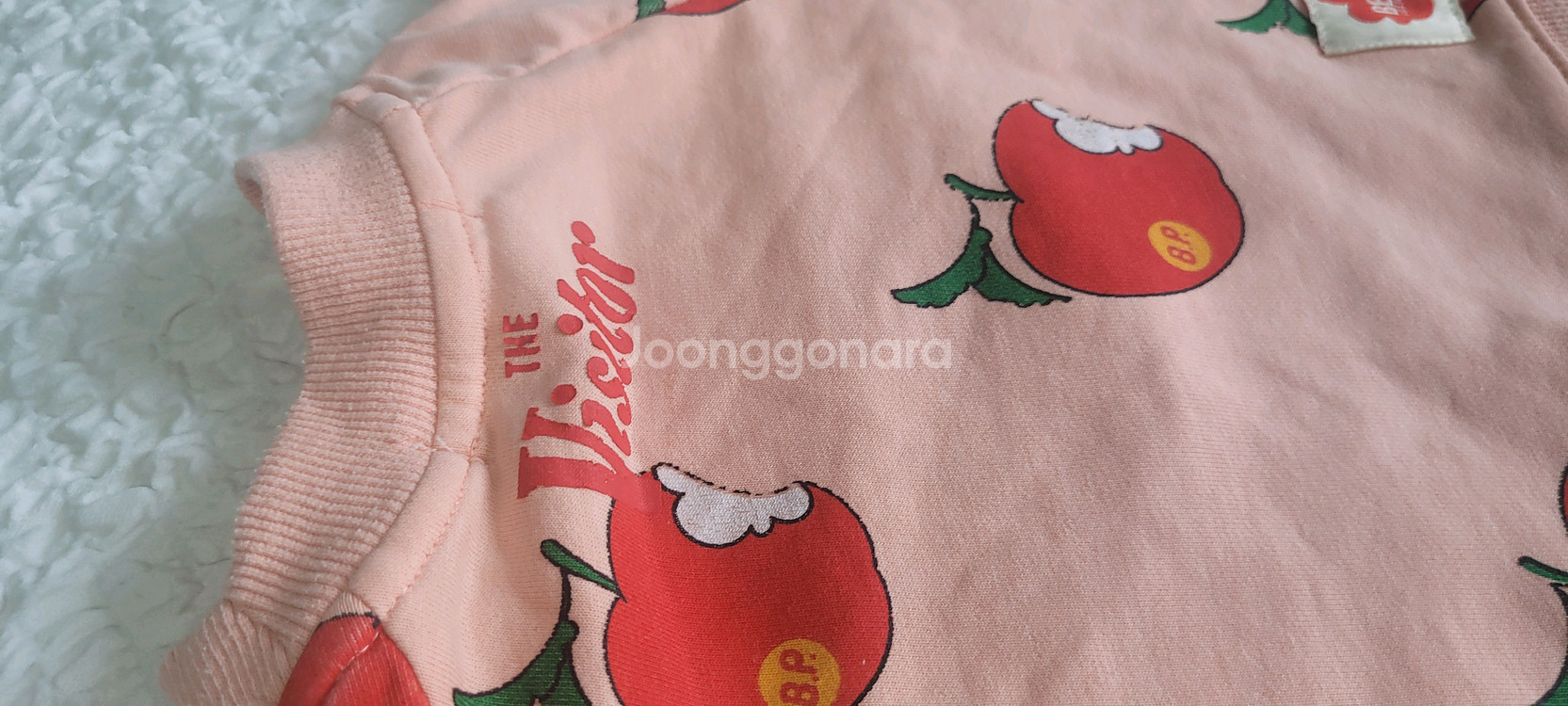 딸기 패턴 아동 상하복 세트--8