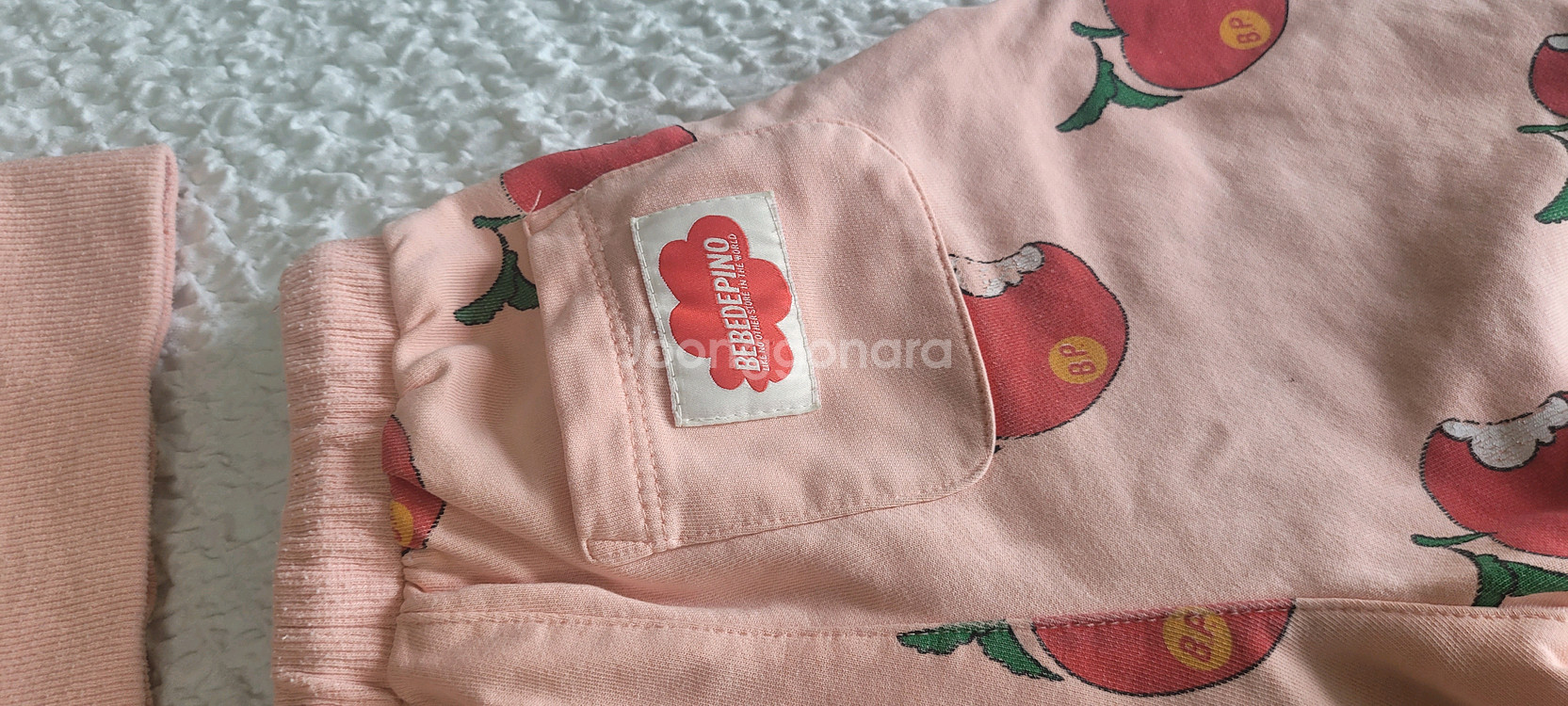 딸기 패턴 아동 상하복 세트--7