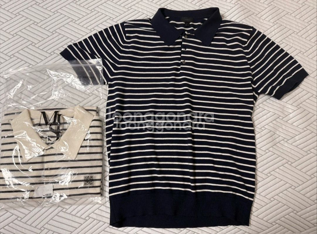 무신사) 스트라이프 니트 반팔티 새상품 xl 사이즈--0