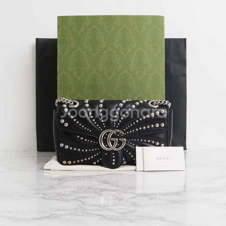 구찌 GG 마몽 마몬트 마틀라세 스몰 숄더백 443497--0