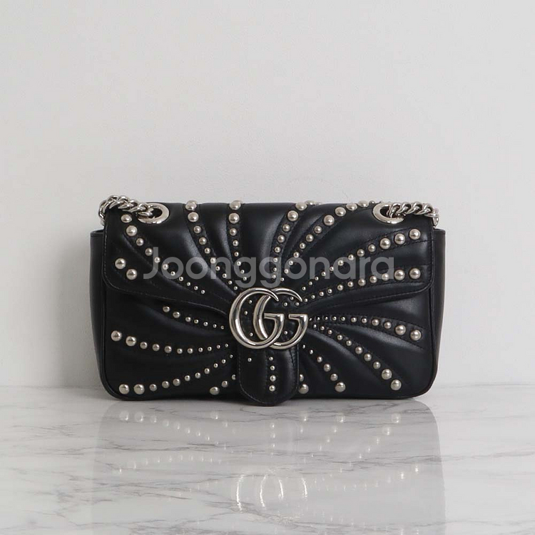 구찌 GG 마몽 마몬트 마틀라세 스몰 숄더백 443497--1