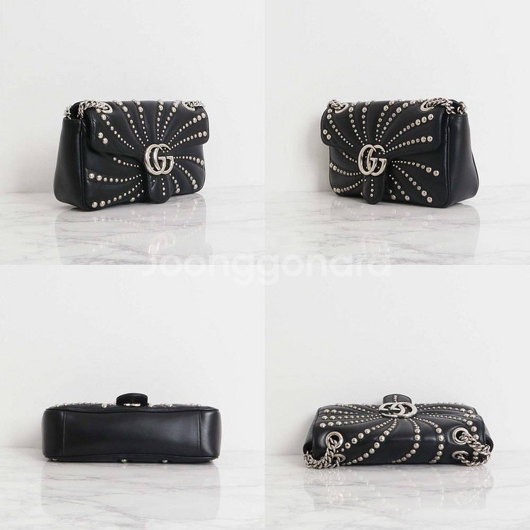 구찌 GG 마몽 마몬트 마틀라세 스몰 숄더백 443497--3