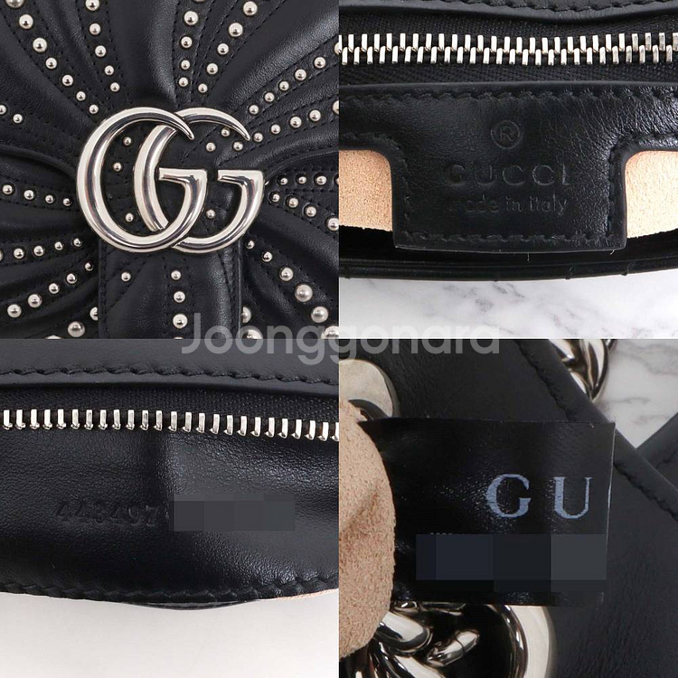 구찌 GG 마몽 마몬트 마틀라세 스몰 숄더백 443497--4