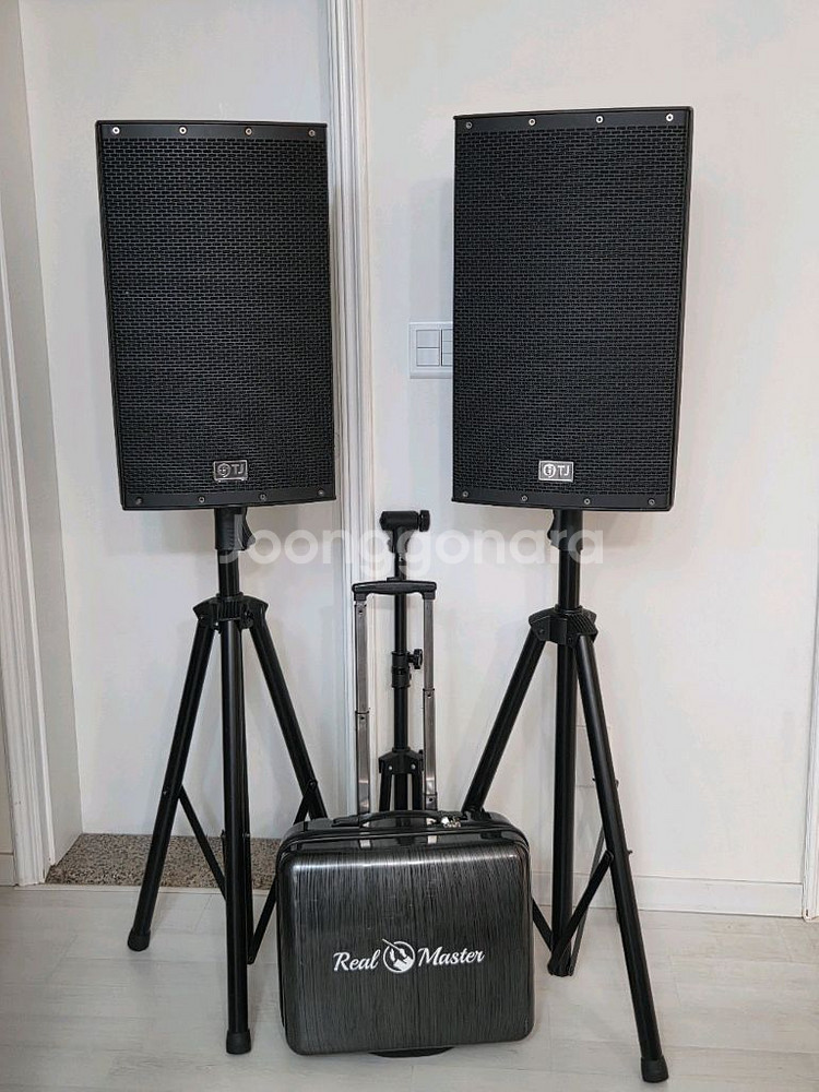 (풀패키지) TJ미디어 DWS-5800 무선 마이크 시스템 + 스피커 + 앰프 + 반주기 + 색소폰 + 연주곡집--2