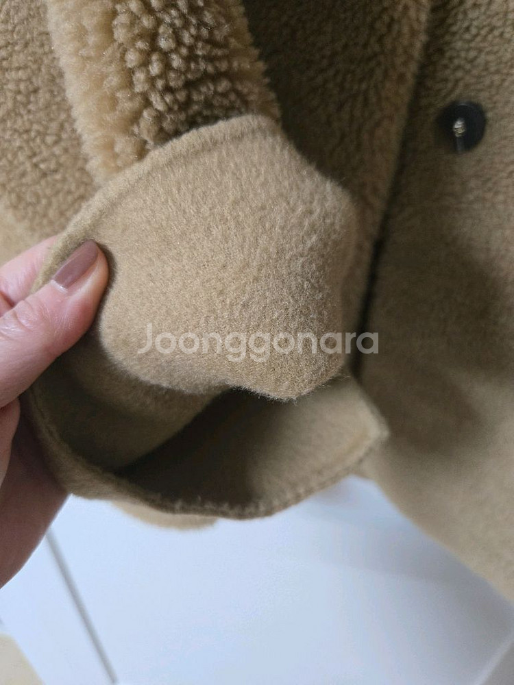 sjsj울블랜드 텍스처블록핸드메이드자켓--6