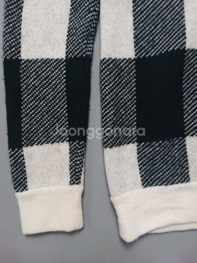 [100] 시스템옴므 별자수 체크 플레이드 니트--2