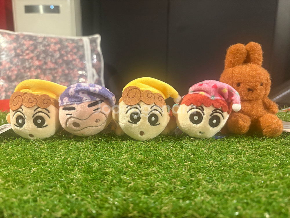 [새상품] 인형키링 5개 일괄 (짱구4+토끼1)--0