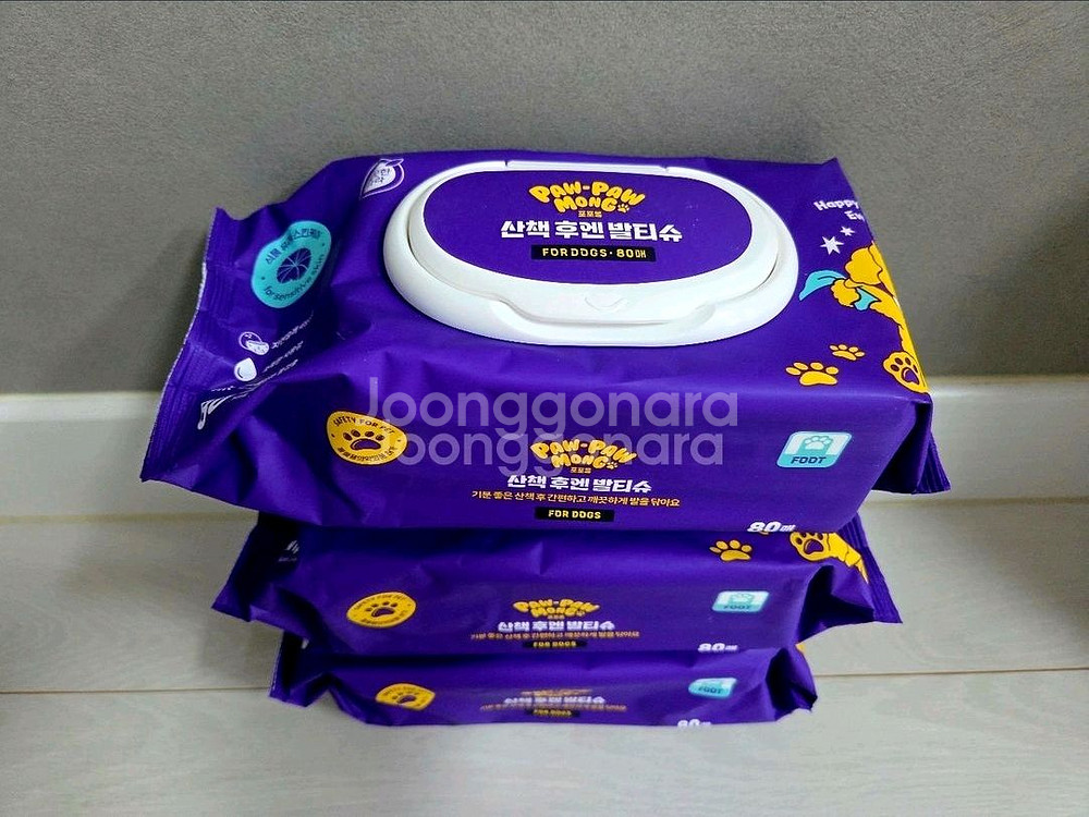 포포몽 산책 후엔 발티슈 강아지 물티슈--0