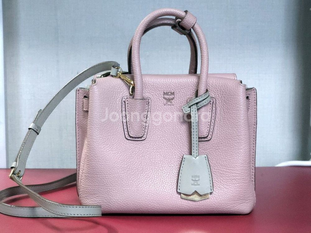 MCM 밀라 미니 토트백 라이트핑크 크로스백--0