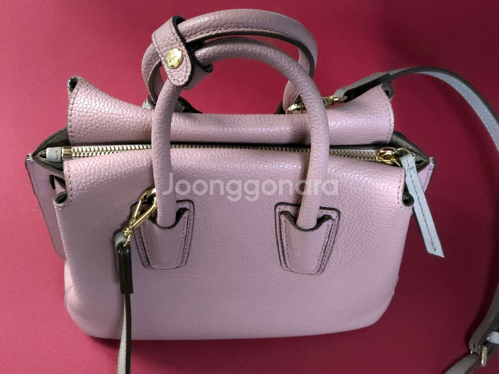 MCM 밀라 미니 토트백 라이트핑크 크로스백--5