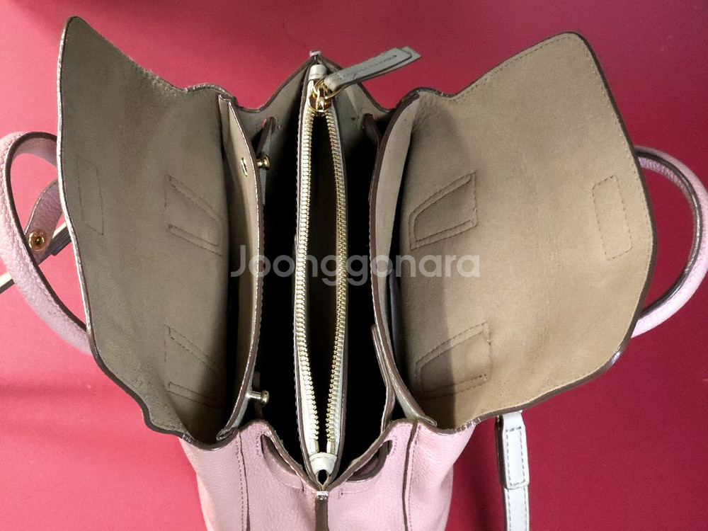 MCM 밀라 미니 토트백 라이트핑크 크로스백--7