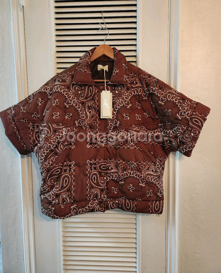 마리틀 반다나 패딩 made in italy 프리사이즈--4