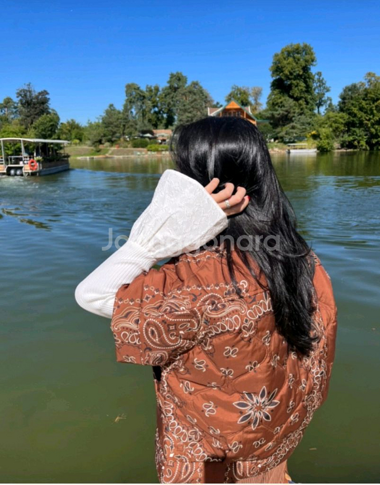 마리틀 반다나 패딩 made in italy 프리사이즈--2