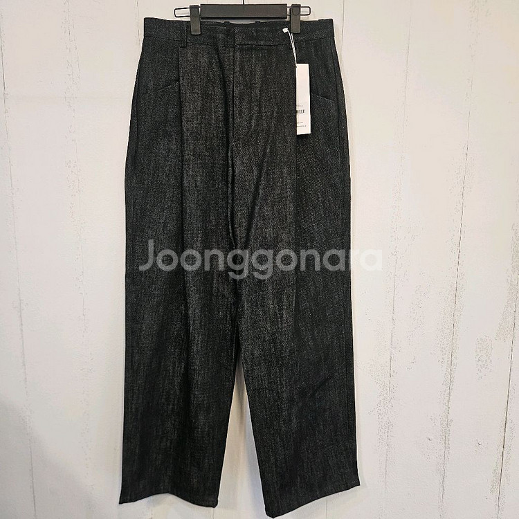 INTEMPO MOOD 로코 원턱 와이드팬츠 블랙 L--0