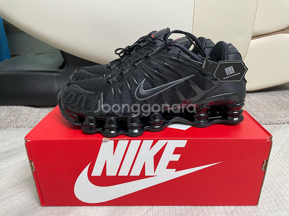 나이키 샥스 tl 블랙 285 새상품--2