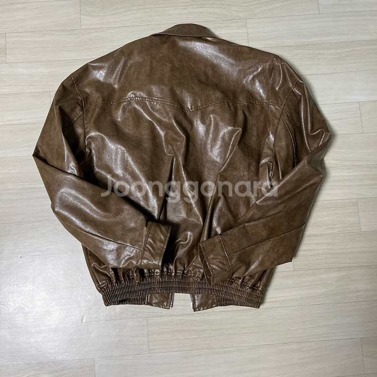 폴로 랄프로렌 브라운 레더 자켓 L(105)--6