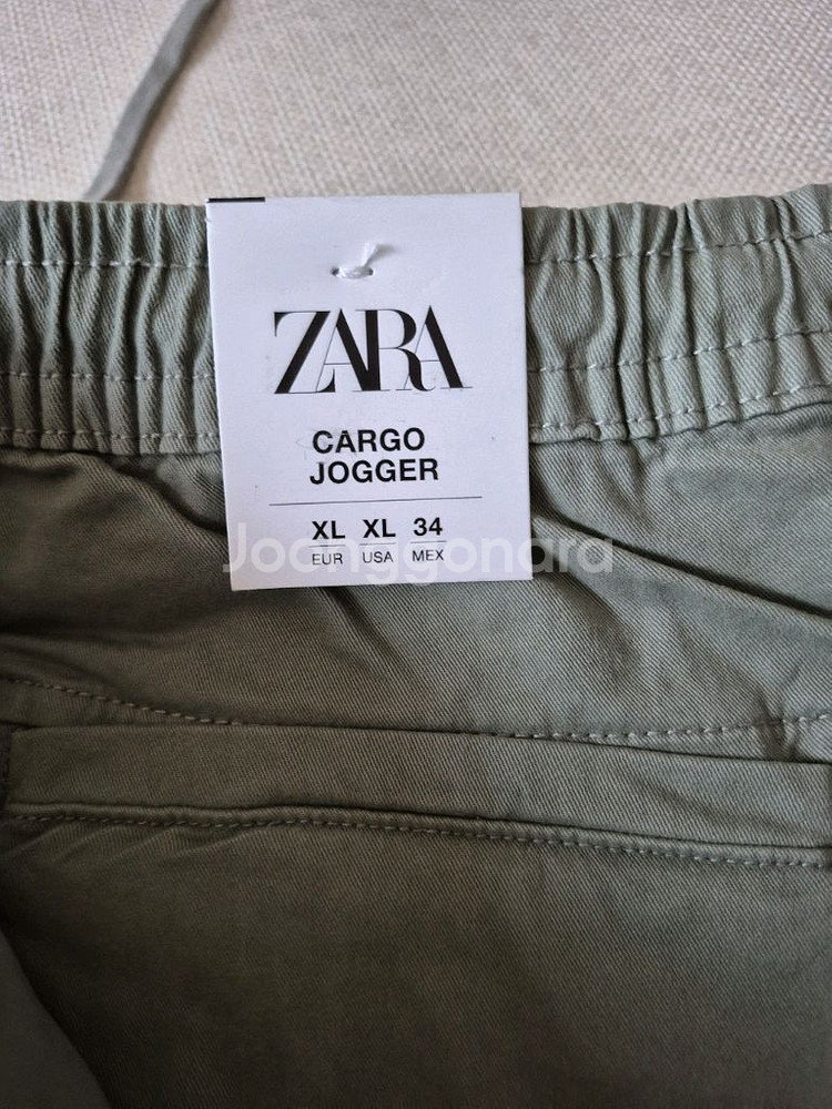 ZARA 카고 조거 XL 카키 남성조거바지 가을바지새옷--2