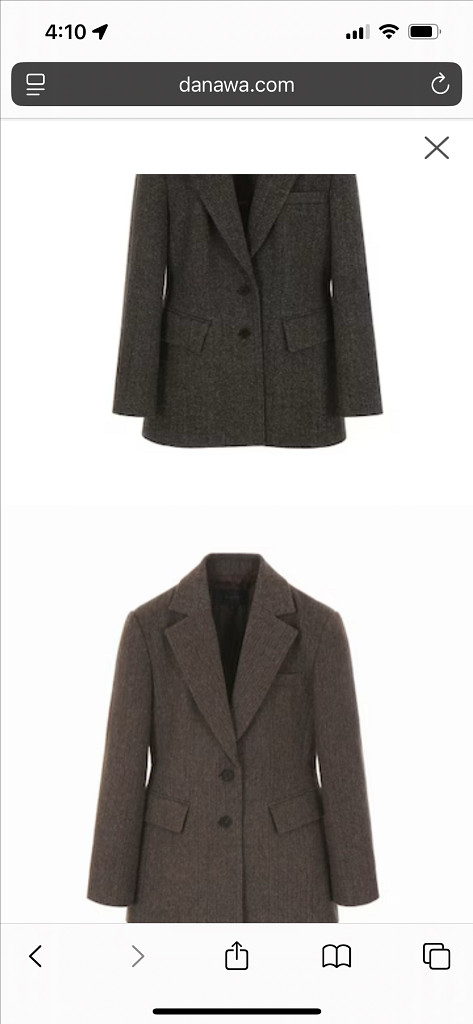 온앤온 아워글래스 울자켓 블레이저 자켓s 55사이즈--5