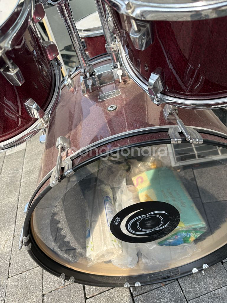 야마하 라이딘 5기통 드럼 세트--2