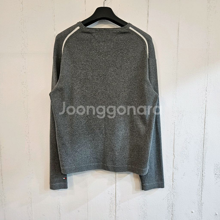 타미힐피거 그레이 라운드넥 니트 XL--3