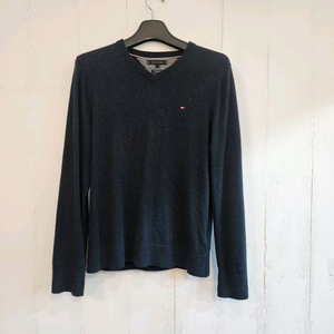 타미힐피거 V넥 캐시미어 니트 네이비 S 실측 100