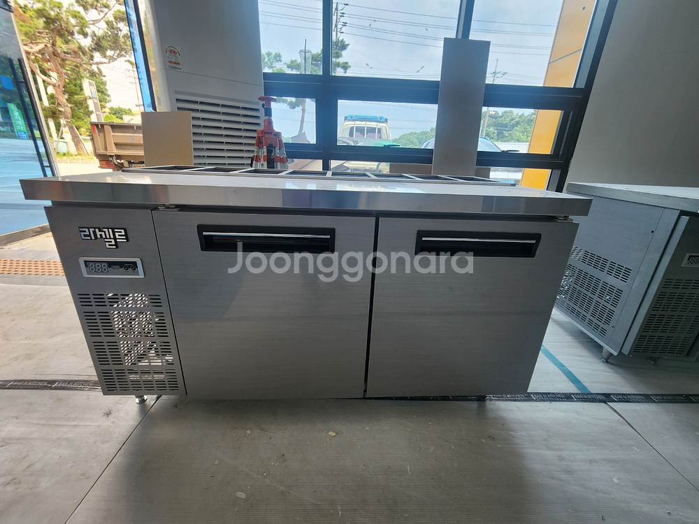 라셀르 직냉식메탈1500뒷줄밧드형테이블--1