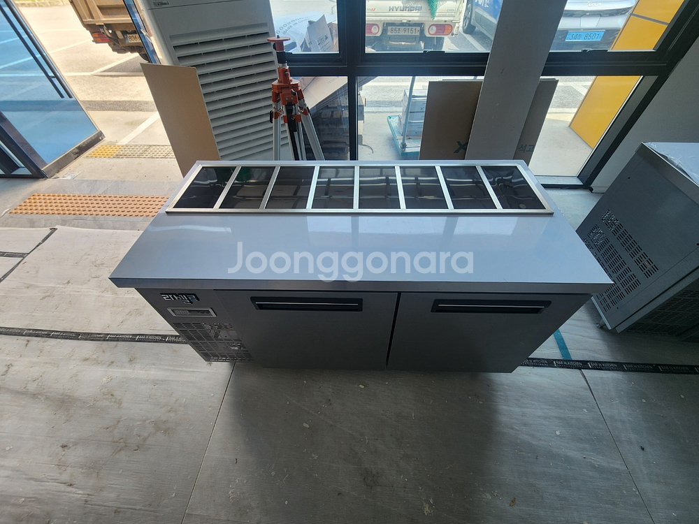 라셀르 직냉식메탈1500뒷줄밧드형테이블--3