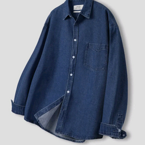 2벌일괄) LIMAINS SECOND 오버핏 데님 셔츠